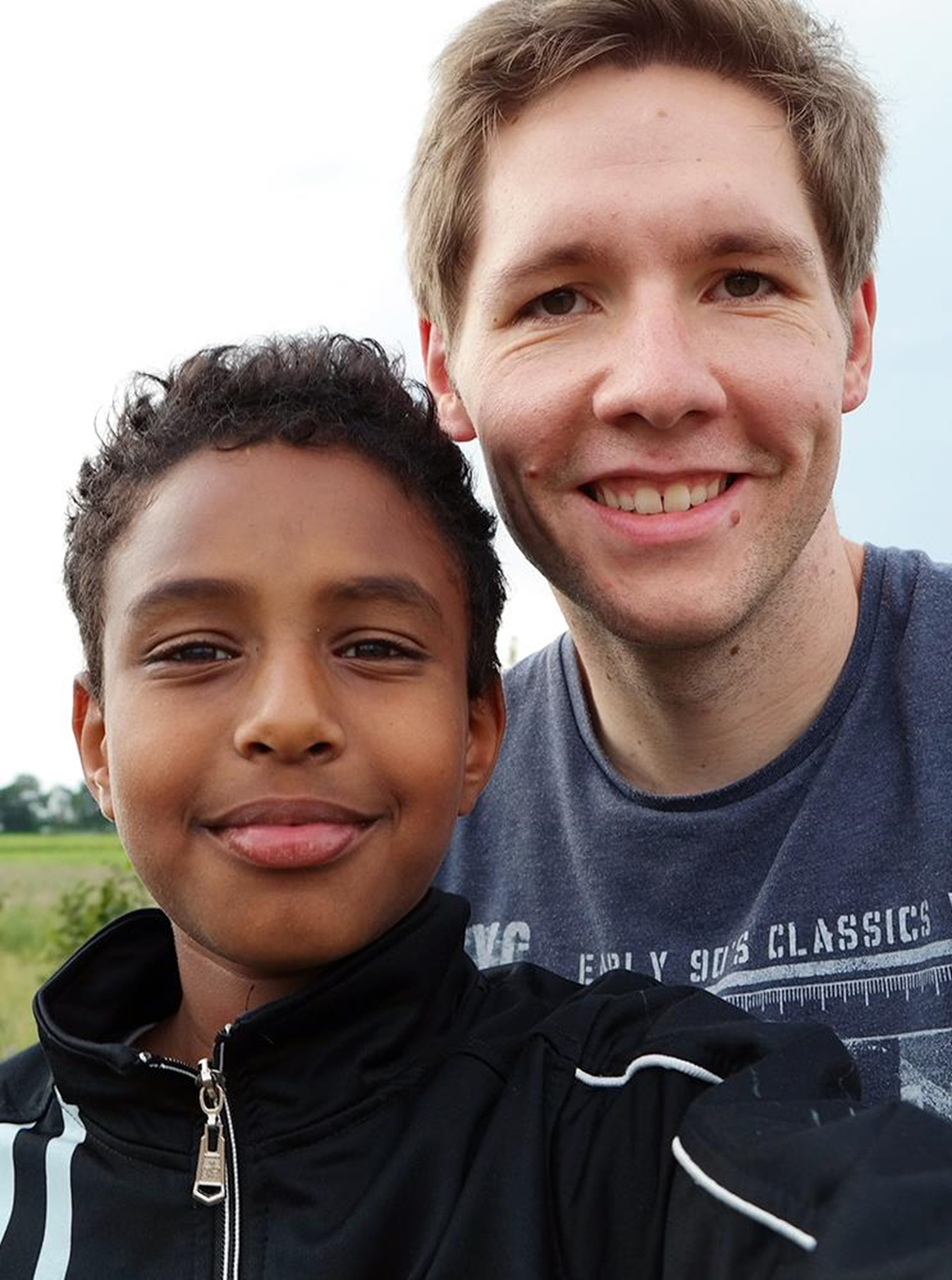 Mann mit Junge