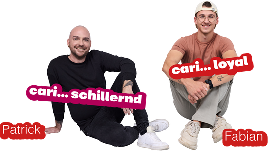Danijela und Andrea auf einem Barhocker