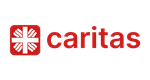 Logo Deutscher Caritasverband e. V., Flammenkreuz mit Schriftzug caritas
