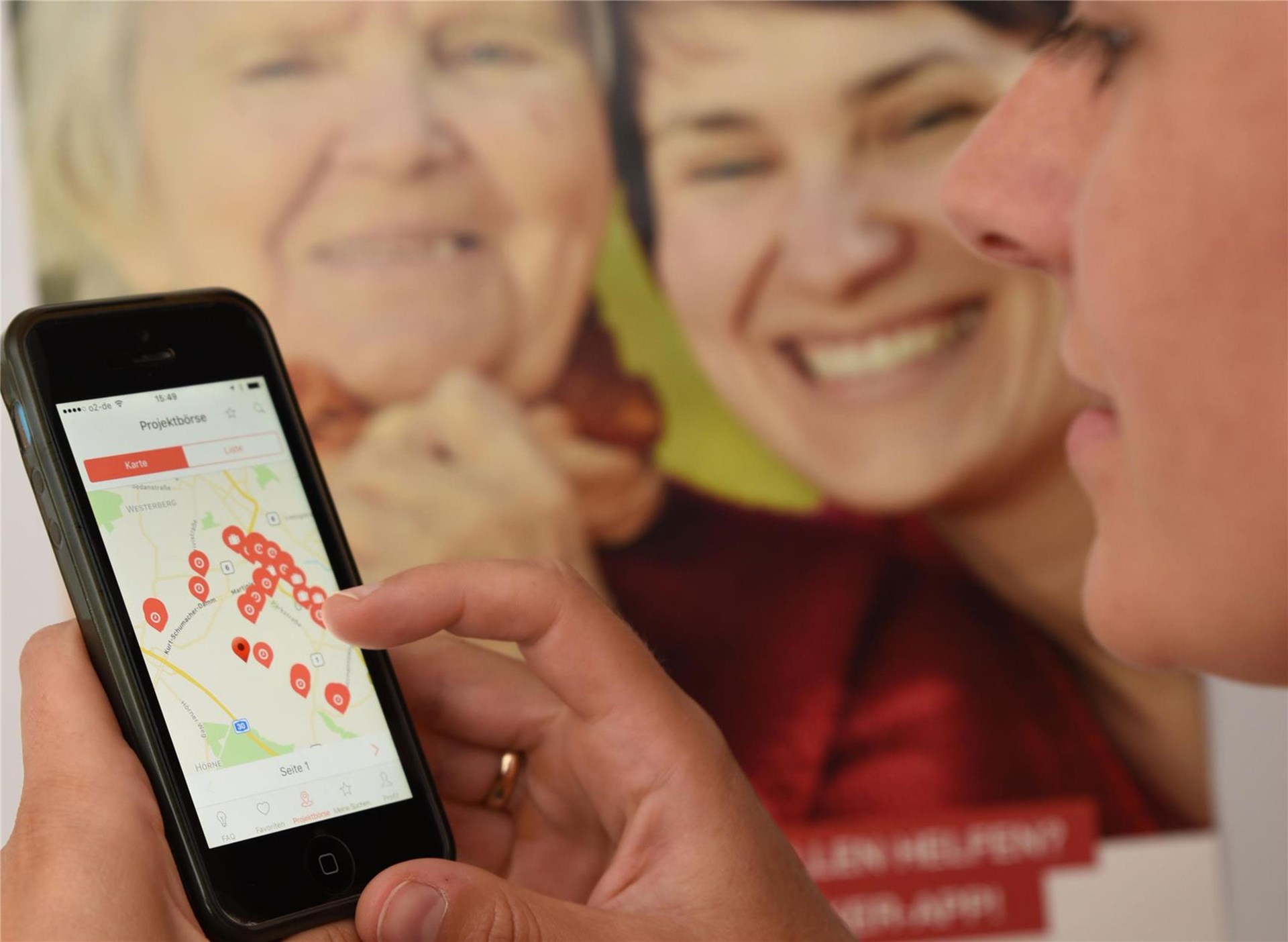 Anpacker App im Einsatz