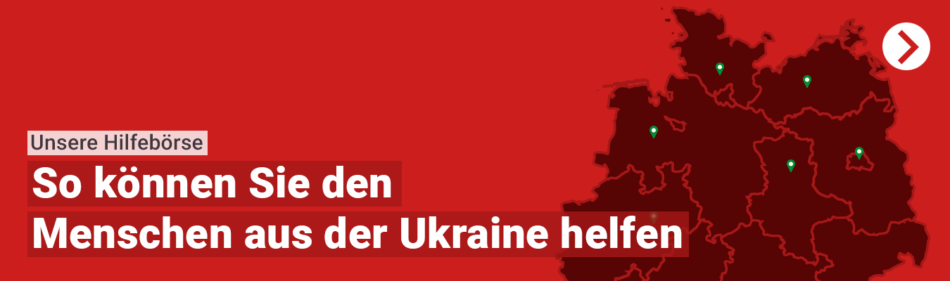 Hilfebörse Ukraine schmal