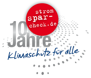 Logo 10 Jahre Stromspar-Check Logo 10 Jahre Stromspar-Check