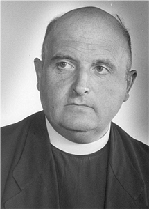 Schwarzweiß-Porträt des früheren Präsidenten Franz Müller.