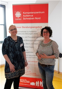Birke Opitz-Kittel und Sonja Jacobs vom Kompetenzzentrum Autismus Schwaben Nord