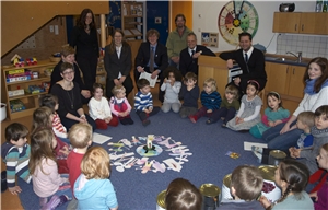 Bei der EMAS-Zertifizierung der Caritas-Kindertagesstätten, hier im Uni-Kindergarten Augustinushaus.