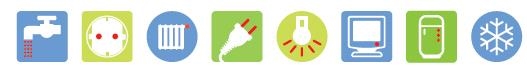 Icons Stromspar-Ckeck Icons des Stromspar-Checks PLUS