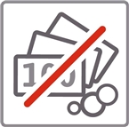 Geldprobleme Symbol für Geldprobleme