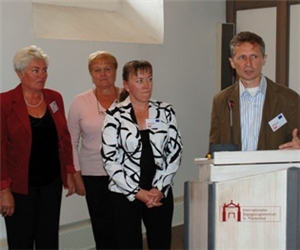 Die Mitarbeiter des Caritasverbandes Görlitz stellen ihr Projekt in Eisenhüttenstadt vor